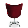 Poltrona Egg Slim Vermelha Jolie Brilho Base Giratória com Rodinhas - 3