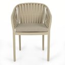 Ver imagem 4 de Cadeira Estofada Design Riva em Polipropileno - Nude