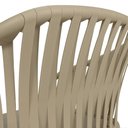 Ver mais imagens de Cadeira Estofada Design Riva em Polipropileno - Nude