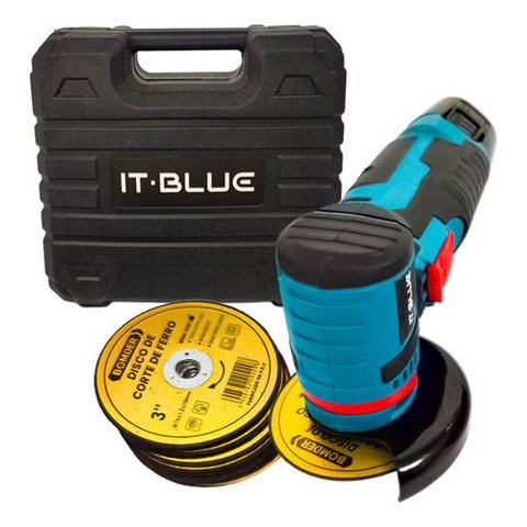 Lixadeira Manual Bateria Recarregável 12v + 20 Discos