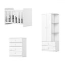 Ver imagem 2 de Quarto de Bebê Completo Hope 2 Portas 6 Gavetas Ie02 Branco - Pnr Móveis