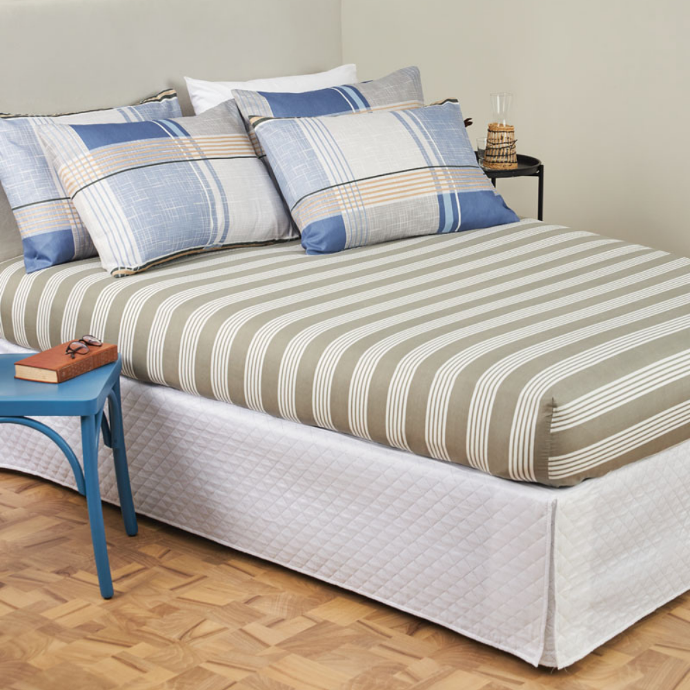 Jogo de Cama Casal Microfibra Harmonia Com 3 Peças Lepper Desenho:Modelo 1 - 1