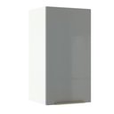 Ver imagem 1 de Armário Aéreo Madesa Lux 35cm 1 Porta Branco Cinza