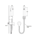 Ver imagem 2 de Ducha Higienica July Cromado 75730br-4-cp