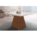 Ver imagem 2 de Mesa para Cozinha Luna + Tampo Madeirado Reto 90x90cm Imbuia - Rufato