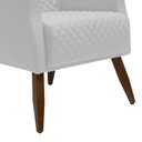 Ver imagem 2 de Kit 2 Poltronas Decorativa Nagoya Pés Madeira Corano Branco - Gran Belo Decor