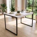 Ver imagem 1 de Mesa Jantar Apartamento Industrial 100% Mdf Compacta 100x60
