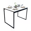 Ver imagem 1 de Mesa Jantar Apartamento Industrial 100% Mdf Compacta 100x60