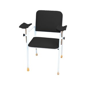 Cadeira Coleta Standard com Braço Lateral Preta