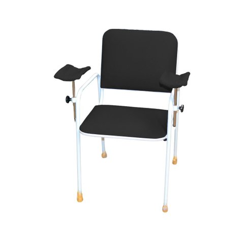 Cadeira Coleta Standard com Braço Lateral Preta