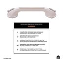 Ver imagem 2 de Barra de Apoio e Segurança com Ventosa 42 Cm Jaru Pingoo.casa - Branco