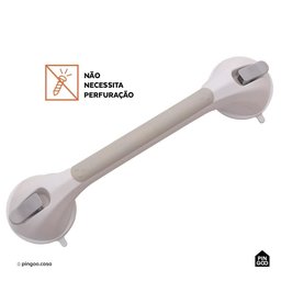 Barra de Apoio e Segurança com Ventosa 42 Cm Jaru Pingoo.casa - Branco - 5