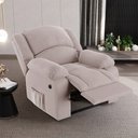 Ver imagem 2 de Poltrona do Papai Reclinável Pietra Power Elétrica Fh9 Veludo Rosê - Mpozenato