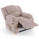 Ver imagem 1 de Poltrona do Papai Reclinável Pietra Power Elétrica Fh9 Veludo Rosê - Mpozenato