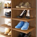 Ver imagem 6 de Sapateira Hall Entrada Sapatos 1 Gaveta e 8 Prateleiras Ágata Marrom/Cedro