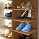 Ver imagem 6 de Sapateira Hall Entrada Sapatos 1 Gaveta e 8 Prateleiras Ágata Marrom/Cedro