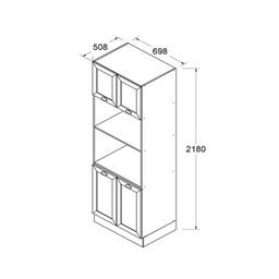 Paneleiro Torre Quente Ditália Denver Rv/br Cd-384 - 2