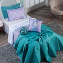 Ver imagem 3 de Kit Cobre Leito Sereia Tiffany Dupla Face C/ Almofadas Casal Padrão 07 Peças