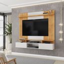 Ver imagem 1 de Painel Suspenso Ripado Decorativo Vilgax Tv 65" Portas Basculantes Bali/cedro G18 - Gran Belo