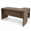 Ver imagem 4 de Mesa de Escritório de Canto com 3 Gavetas ME4106 Nogal - Tecno Mobili