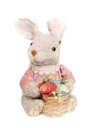 Ver imagem 1 de Coelha Pistache Sentada C/flores