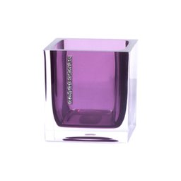 Kit Banheiro em Acrílico 4 Peças Lavabo Porta Sabonete Roxo - 4