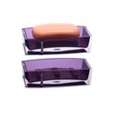 Ver imagem 5 de Kit Banheiro em Acrílico 4 Peças Lavabo Porta Sabonete Roxo