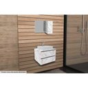 Ver imagem 1 de Conjunto de Banheiro Armário C/ Espelho Bn3602 80cm e Balcão Suspenso Bn3607 S/ Cuba Pia 60cm Cor