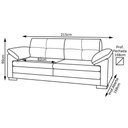 Ver imagem 4 de Sofá Retrátil Balli 2,15M Couro Legitimo Marrom