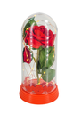 Ver imagem 1 de Luminária a Rosa Encantada C/ Tribais Vermelhos a Bela e a Fera - Vermelho