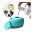 Ver imagem 2 de Dispensador de Shampoo, Escova Sabonete Esponja de Silicone para Banho Crianças Adultos Pet Cachorro