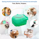 Ver imagem 4 de Dispensador de Shampoo, Escova Sabonete Esponja de Silicone para Banho Crianças Adultos Pet Cachorro