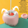 Dispensador De Shampoo, escova Sabonete Esponja De Silicone Para Banho Crianças Adultos Pet Cachorro - 5