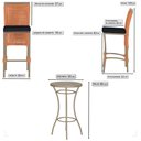 Ver imagem 2 de Mesa Bistro e 2 Banquetas Roma Fendi Corda Náutica 12 Trama Original