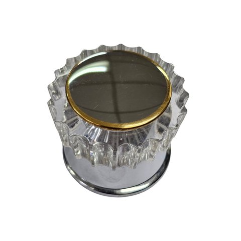Acabamento Registro Docol Cristal Chome Gold 1/2 a 1" 01900162