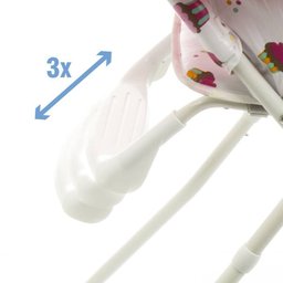 Cadeira de Alimentação - Banquet - Rosa Cupcake - Cosco - 6