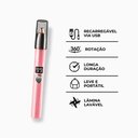 Ver imagem 2 de Caneta Depiladora Aparadora Facial Elétrico Portátil - Rosa