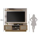 Ver imagem 7 de Estante Home para TV até 65 Polegadas Impulso JCM Móveis Off White/Noronha