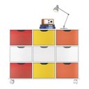 Ver imagem 1 de Nicho Organizador Branco com 9 Gavetas Brancas e Coloridas - Qmovi