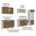 Ver imagem 5 de Armário de Cozinha Completa 100% MDF 310cm Branco/Rustic Acordes Madesa 01