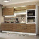 Ver imagem 1 de Armário de Cozinha Completa 100% MDF 310cm Branco/Rustic Acordes Madesa 01