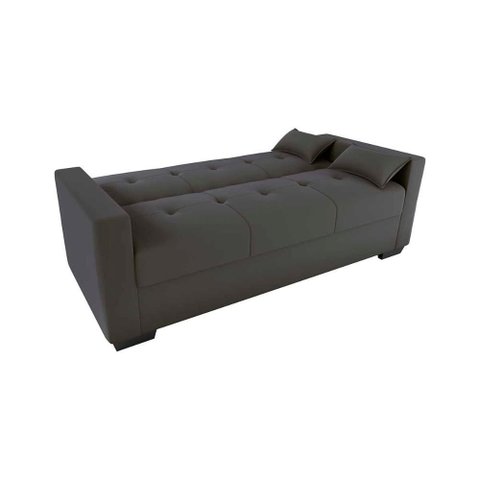 Sofá Cama 3 Lugares Reclinável Casal Premium 2,03 Larg Lavinia Matrix