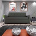 Ver imagem 2 de Sofá Cama 3 Lugares Reclinável Casal Premium 2,03 Larg Lavinia Matrix