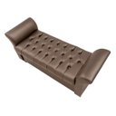 Ver imagem 1 de Puff Baú Decorativo com Pés de Madeira Erick 1,40 Tcs-357 Marrom - Laura Lar