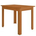 Ver imagem 1 de Mesa de Jantar Bellagio 4 Lugares Retangular MDP Freijo Café 108cm Poliman Móveis