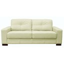Ver imagem 1 de Sofá 2 Lugares Milão 1,50M Couro Off White - Gran Belo