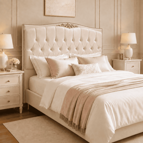 Cabeceira Greta 90cm Estofada Corino Modena p/ Cama Solteiro Quarto