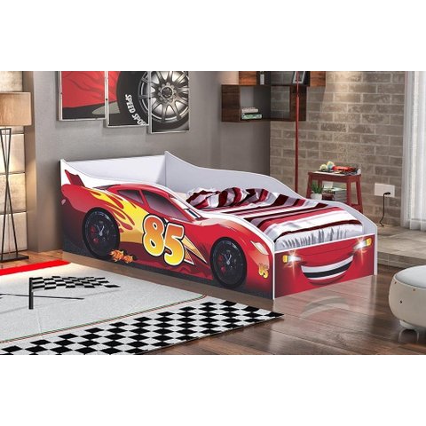 Cama Carro Infantil Red com Colchão - Gabrielli Móveis
