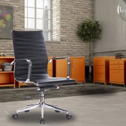 Kit 2 Cadeiras Giratórias para Escritório Resolute Office Preto - Lyam Decor - 4