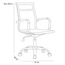Ver imagem 3 de Kit 2 Cadeiras Giratórias para Escritório Resolute Office Preto - Lyam Decor